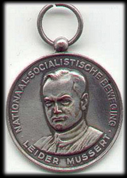 NSB) Commemorative copper plate for Mussert's journey to the Dutch Indies  in 1935